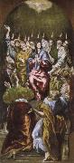 El Greco The Pentecost painting